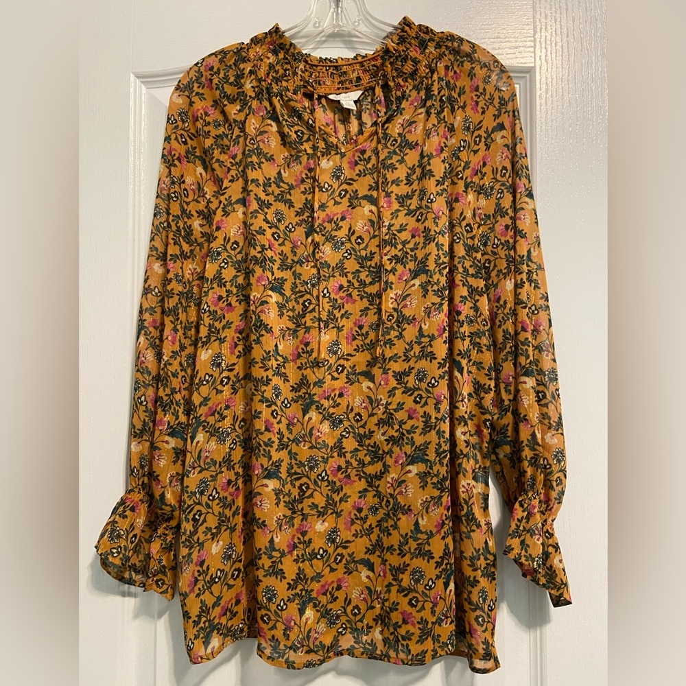 C EST. 1946 FLORAL SHEER TOP